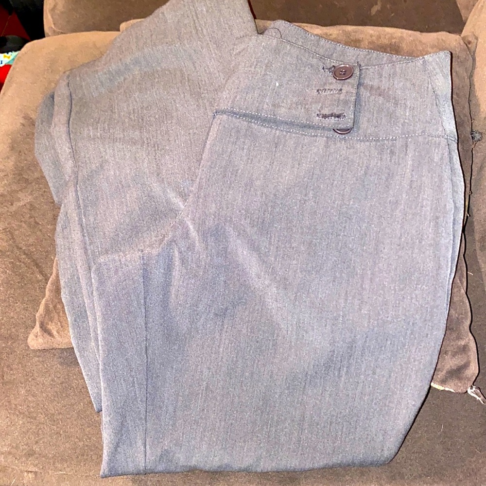 Grey womens/junior dressy pants/slacks